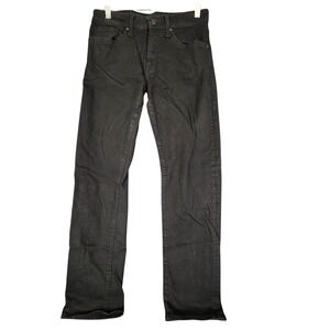 Mavi Zach Straight Leg Jeans Black Denim Casual Menswear Pants